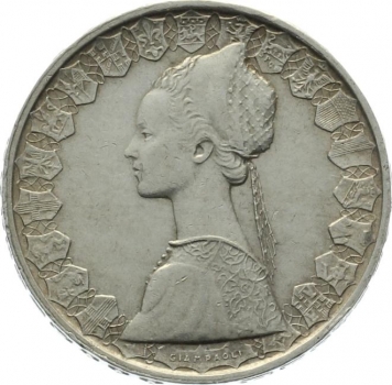 Italien 500 Lire 1964 - Schiffe des Columbus